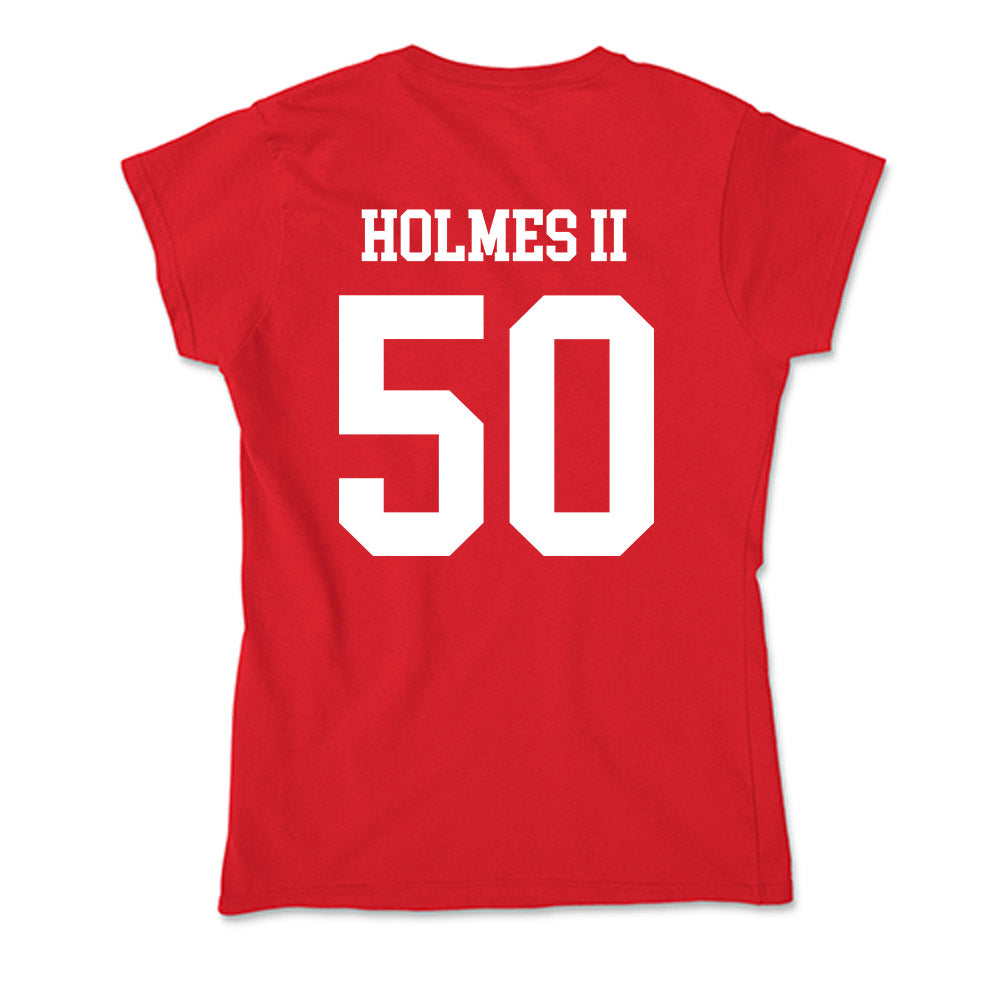 New Mexico - NCAA Football : Ricklan Holmes II - Soft Style Women’s T-Shirt-1