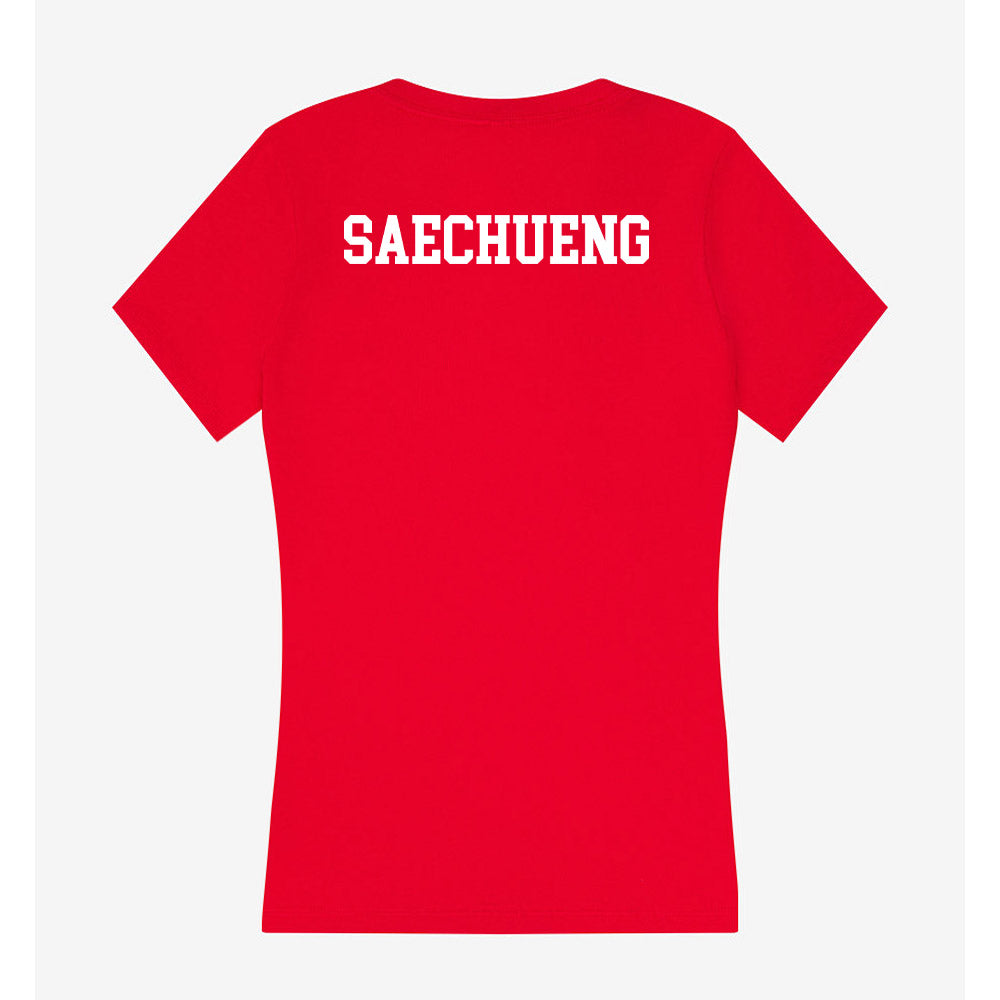 New Mexico - NCAA Women's Golf : Anita Saechueng - Women's V-Neck T-Shirt-1