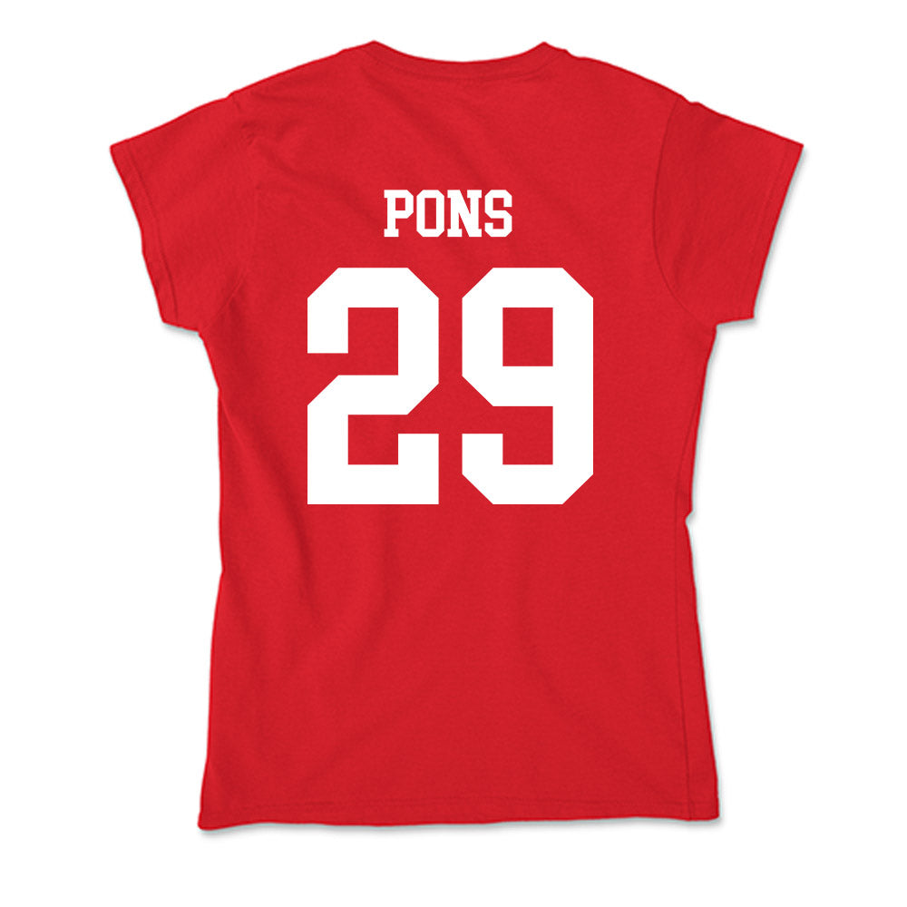 New Mexico - NCAA Men's Basketball : Timeo Pons - Soft Style Women’s T-Shirt-1