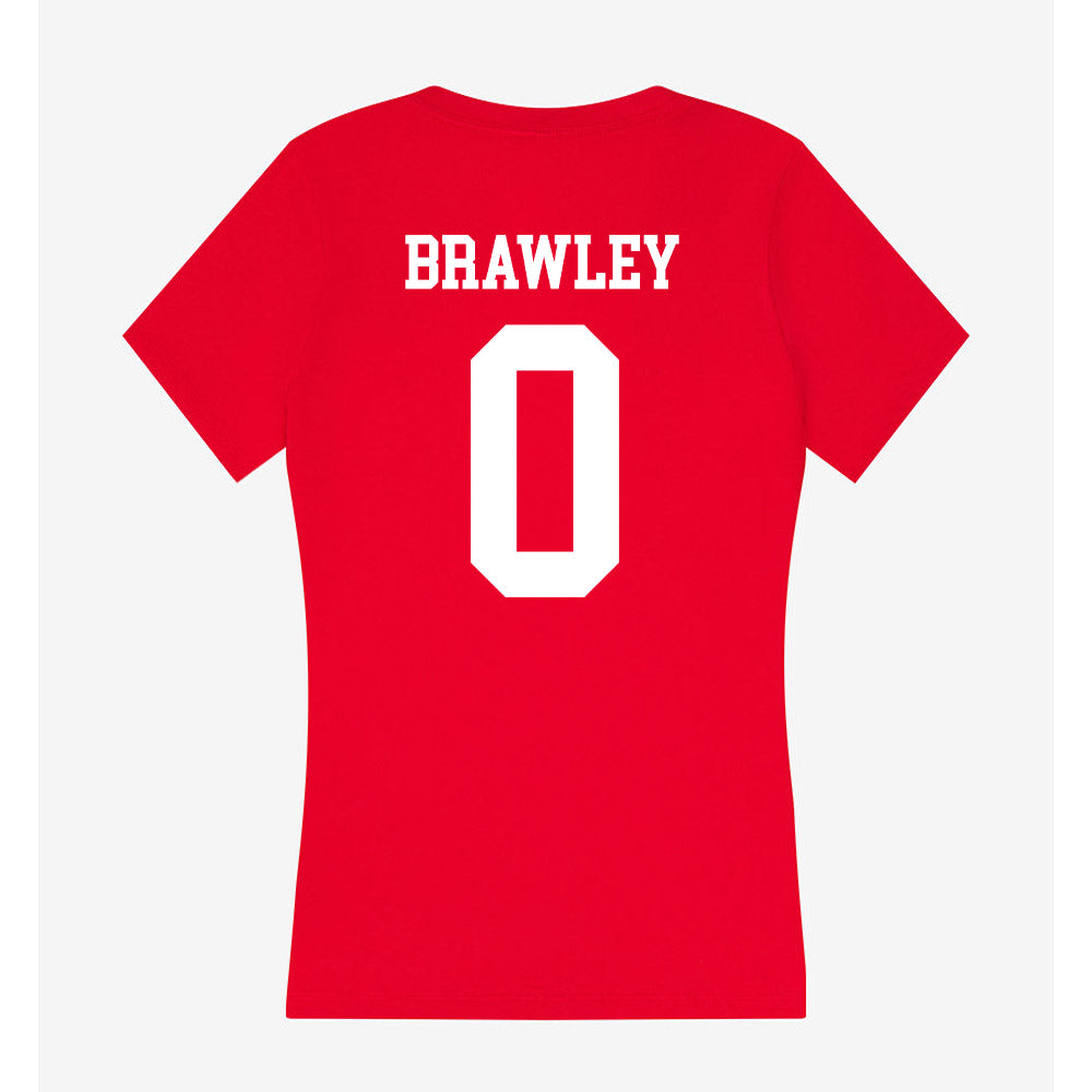 New Mexico - NCAA Football : Austin Brawley - Women's V-Neck T-Shirt-1