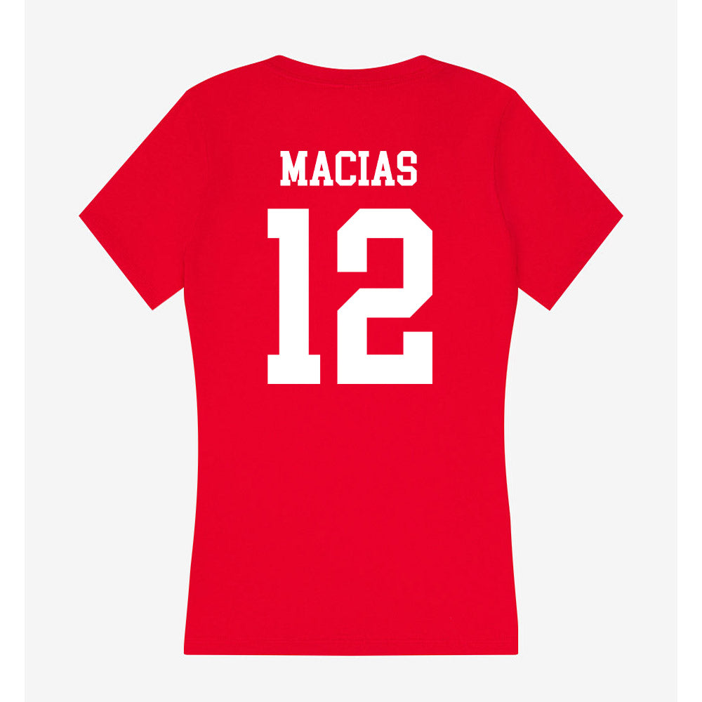 New Mexico - NCAA Softball : Melanie Macias - Women's V-Neck T-Shirt-1