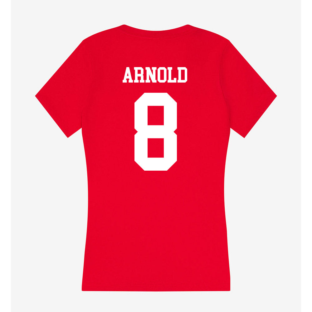 New Mexico - NCAA Football : Ormanie Arnold - Women's V-Neck T-Shirt-1