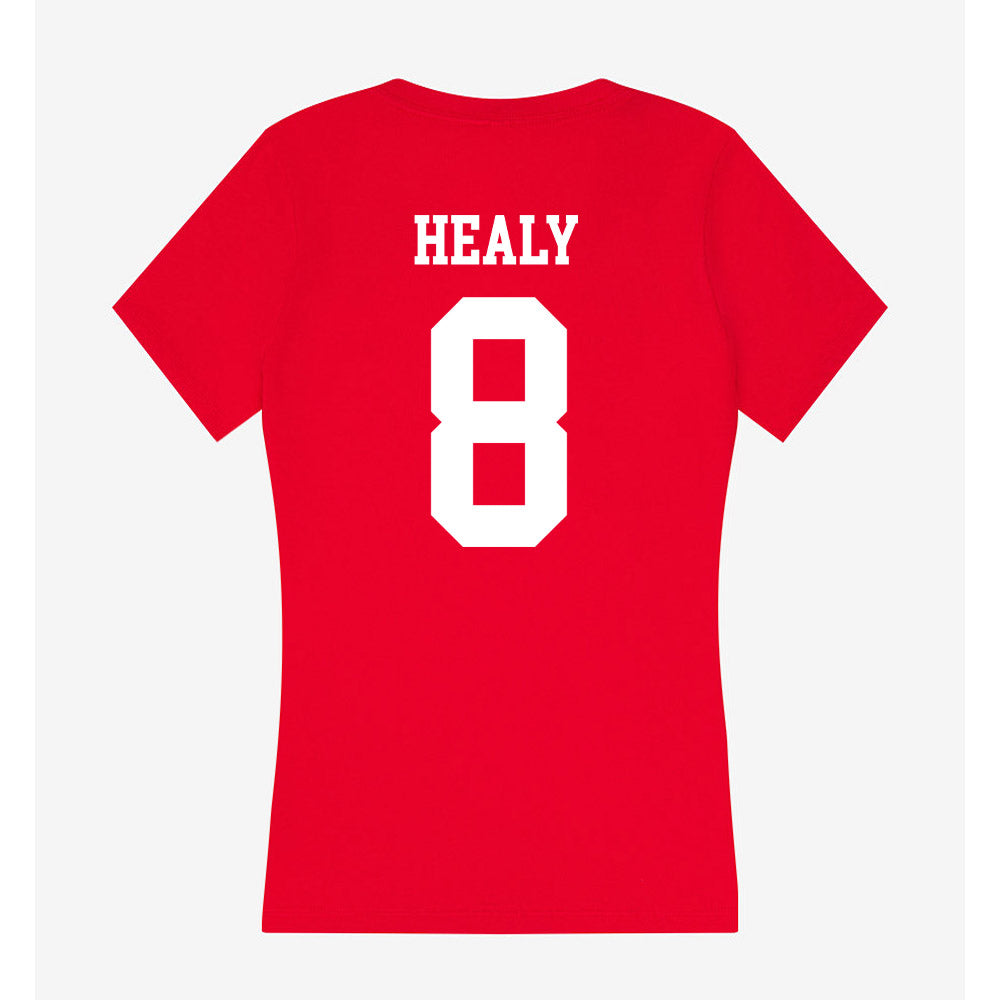 New Mexico - NCAA Women's Soccer : Analyse Healy - Women's V-Neck T-Shirt-1