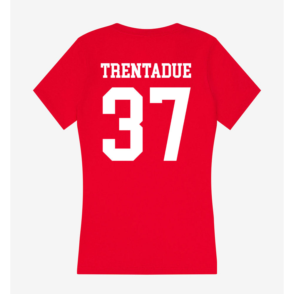 New Mexico - NCAA Football : Johnathan Trentadue - Women's V-Neck T-Shirt-1