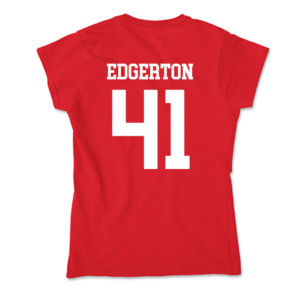New Mexico - NCAA Baseball : Seth Edgerton - Soft Style Women’s T-Shirt-1