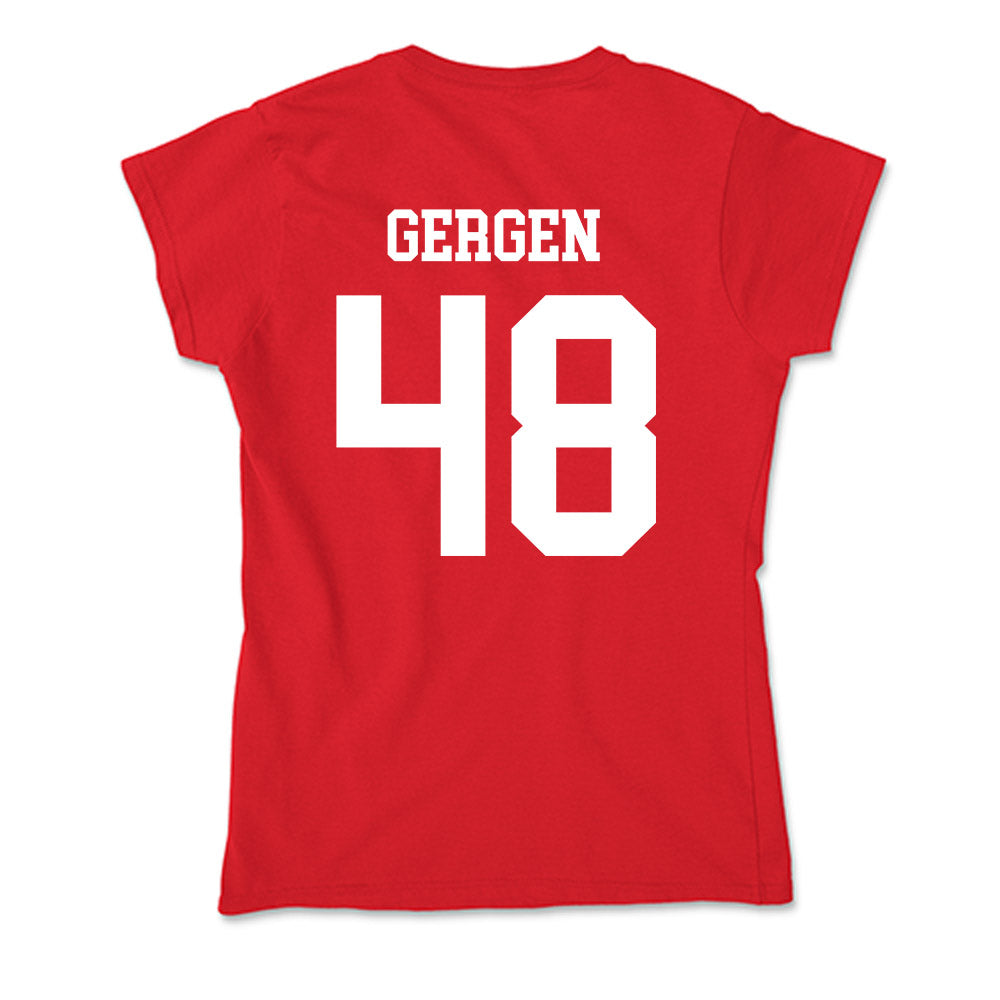 New Mexico - NCAA Baseball : Jacob Gergen - Soft Style Women’s T-Shirt-1