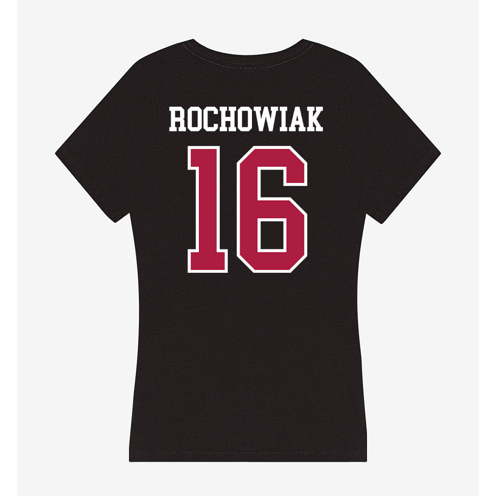 Detroit Mercy - NCAA Men's Lacrosse : Sam Rochowiak - Women's V-Neck T-Shirt-1