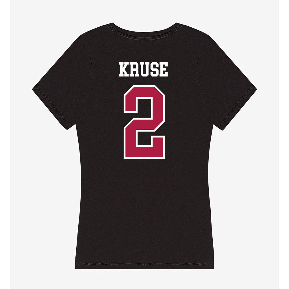 Detroit Mercy - NCAA Men's Lacrosse : Landon Kruse - Women's V-Neck T-Shirt-1