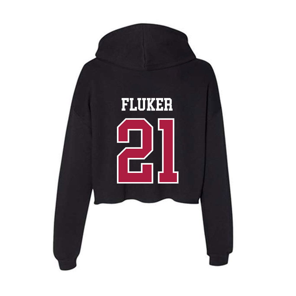 Detroit Mercy - NCAA Softball : Allison Fluker - Women's Crop Fleece Hoodie-1