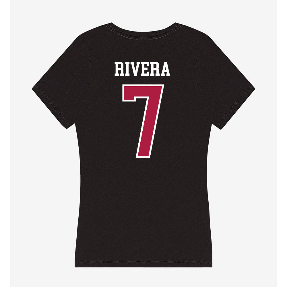 Detroit Mercy - NCAA Women's Soccer : Jada Rivera - Women's V-Neck T-Shirt-1