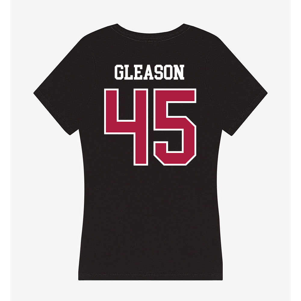 Detroit Mercy - NCAA Men's Lacrosse : Zach Gleason - Women's V-Neck T-Shirt-1