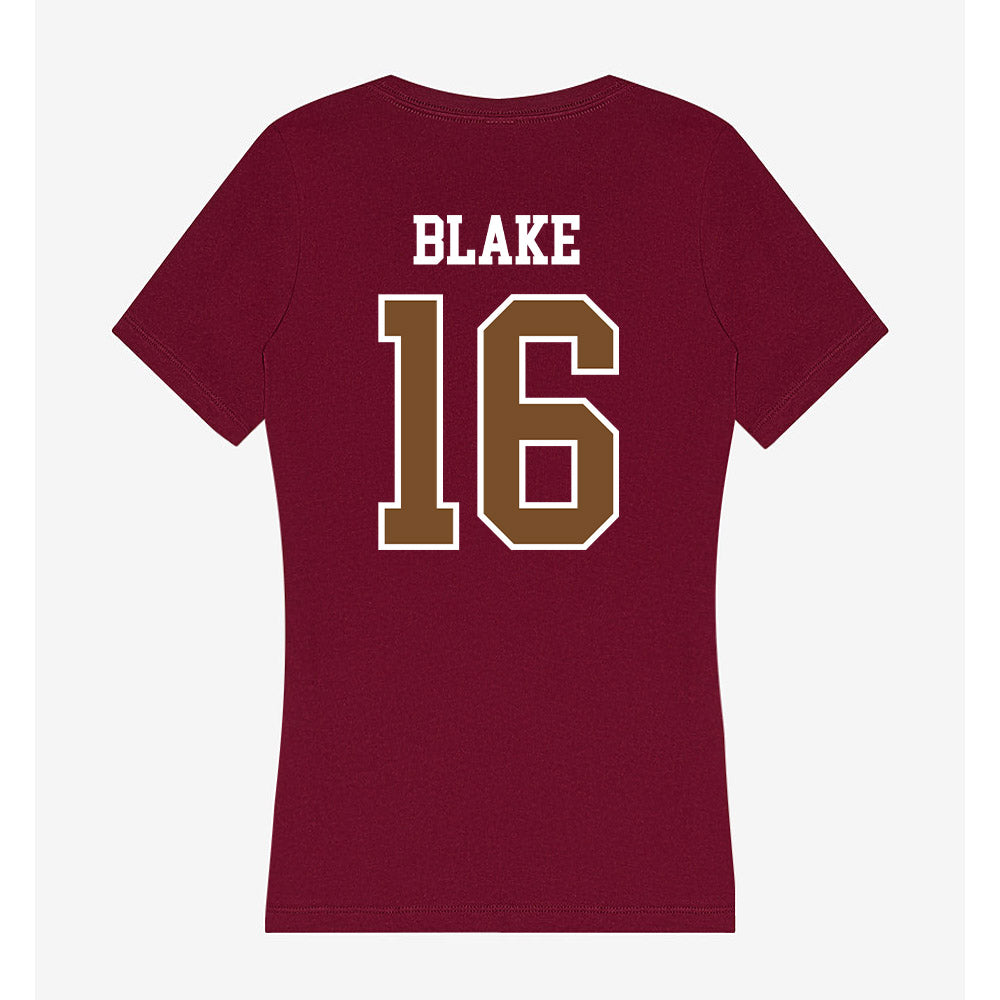 Montana - NCAA Women's Volleyball : Mylee Blake - Women's V-Neck T-Shirt-1
