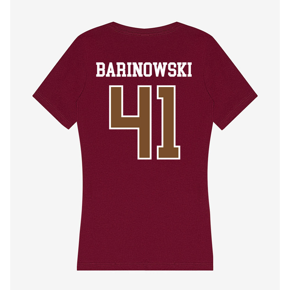 Montana - NCAA Football : Ryder Barinowski - Women's V-Neck T-Shirt-1