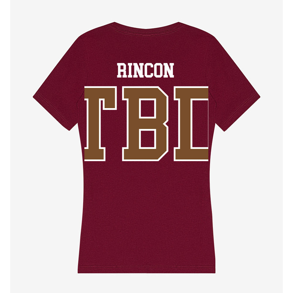 Montana - NCAA Football : Elijah Rincon - Women's V-Neck T-Shirt-1