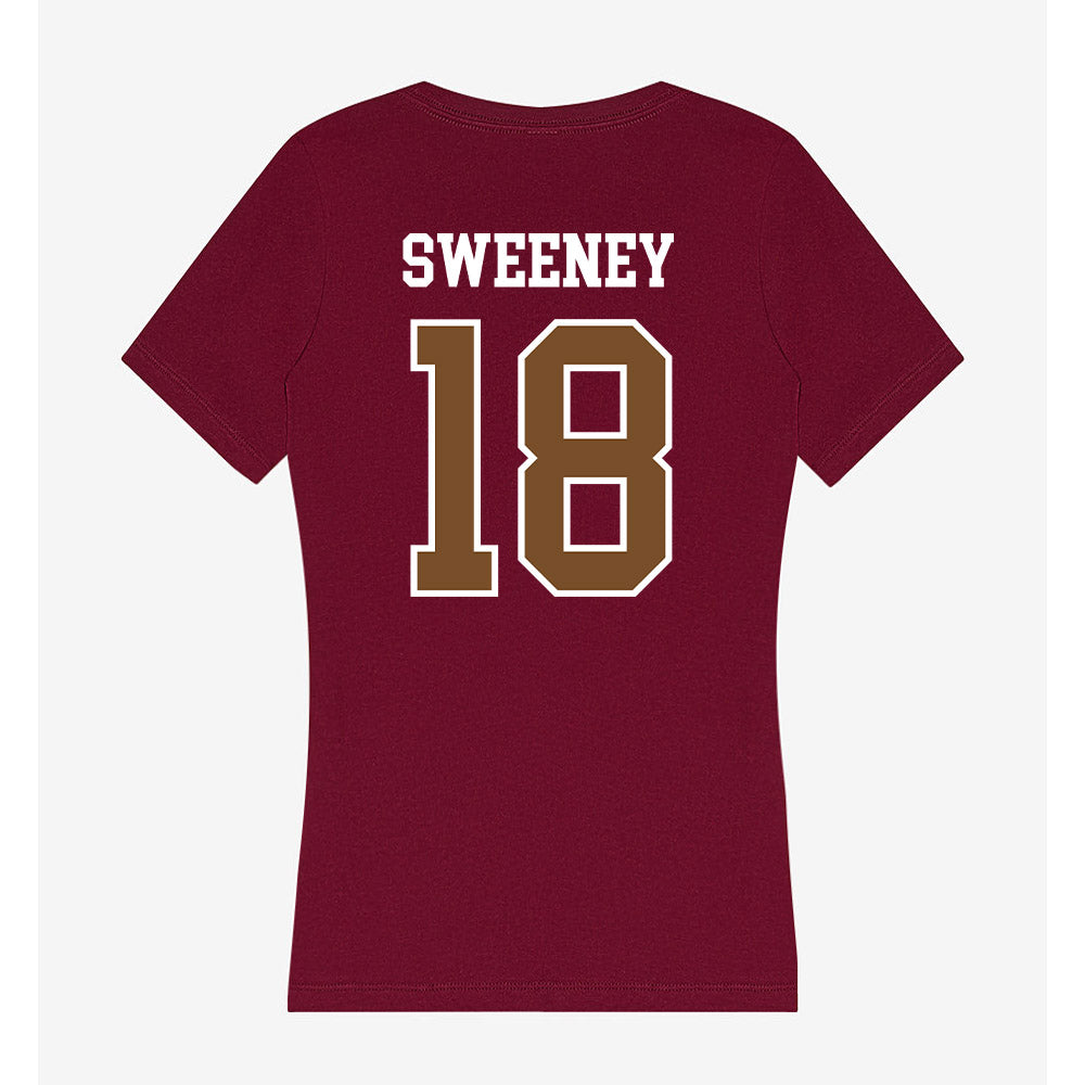 Montana - NCAA Softball : Sveva Sweeney - Women's V-Neck T-Shirt-1