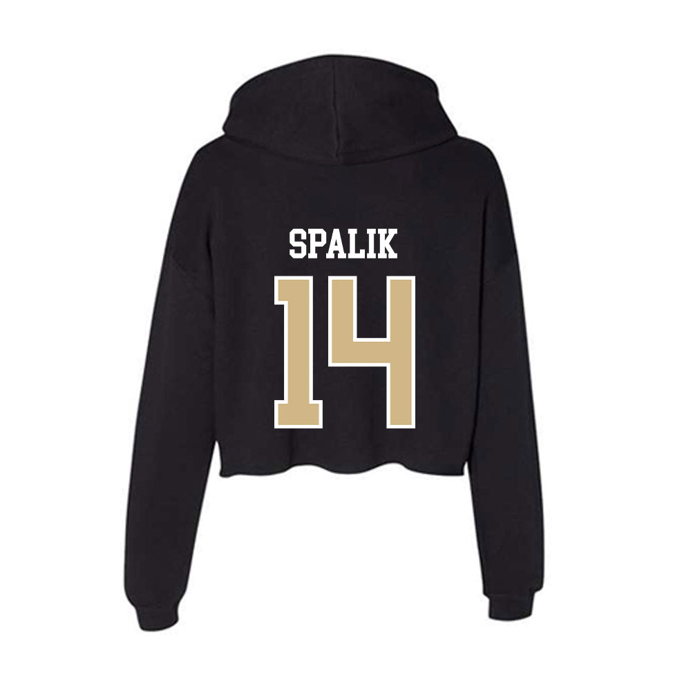 GWU - NCAA Women's Lacrosse : Riley Spalik - Women's Crop Fleece Hoodie-1