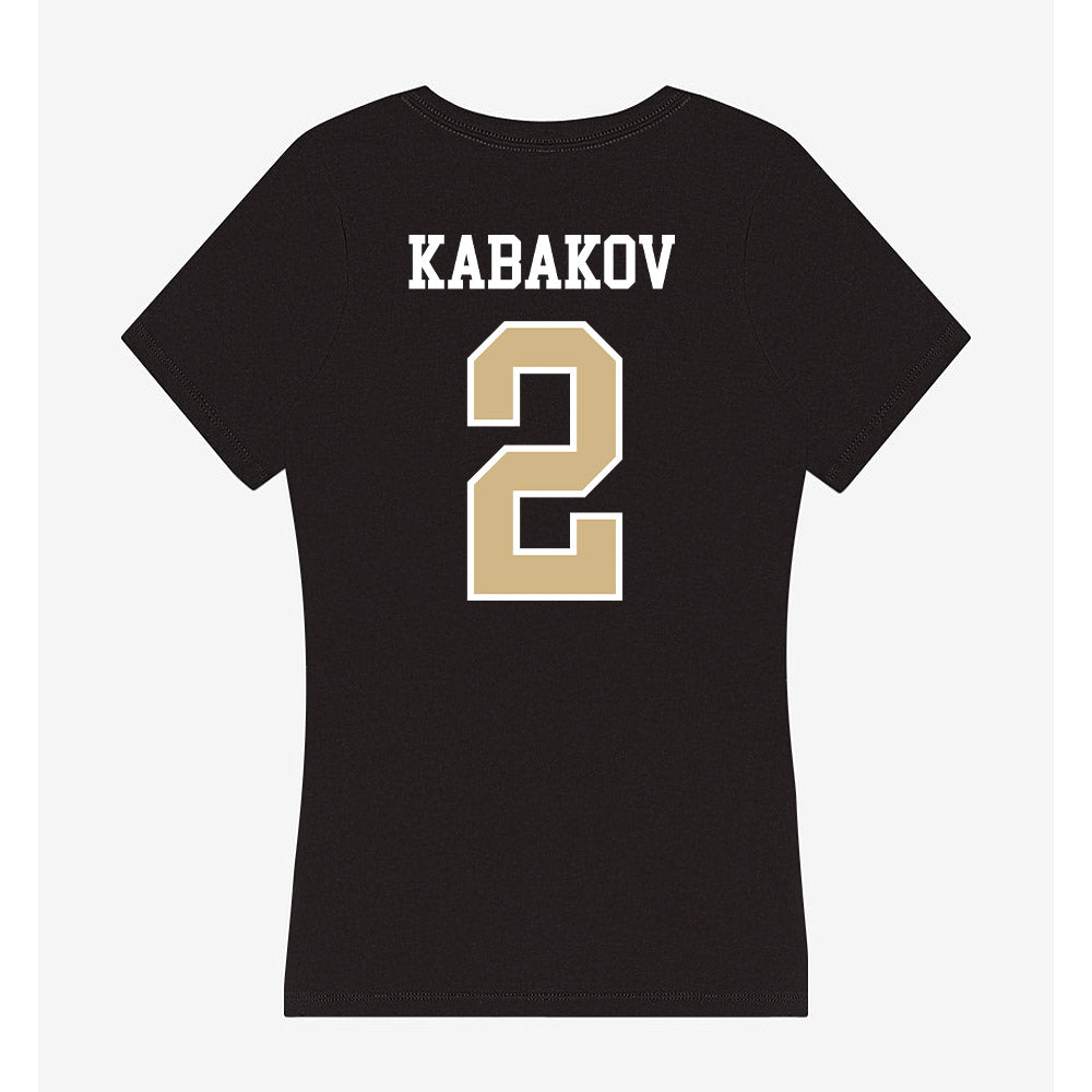 GWU - NCAA Men's Water Polo : Yam Kabakov - Women's V-Neck T-Shirt-1