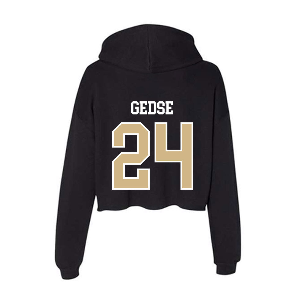 GWU - NCAA Women's Volleyball : Sadee Gedse - Women's Crop Fleece Hoodie-1