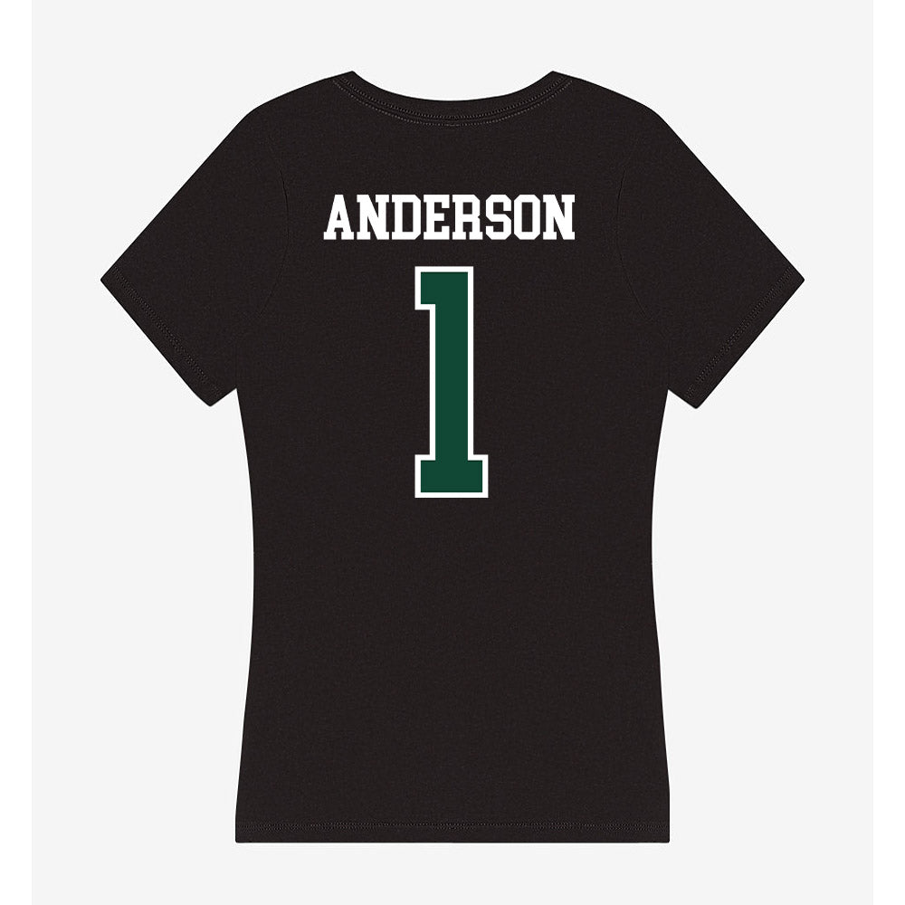 Portland State - NCAA Football : Devon Anderson - Women's V-Neck T-Shirt-1
