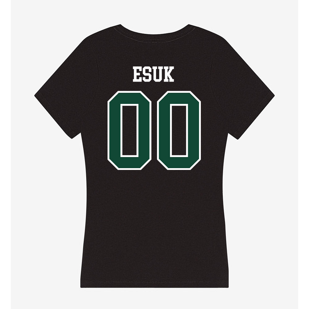 Portland State - NCAA Football : Alexander Esuk - Women's V-Neck T-Shirt-1
