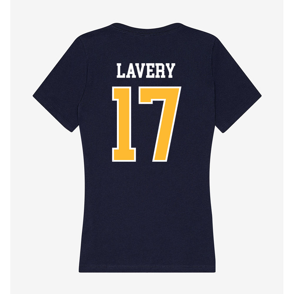 UW Eau Claire - NCAA Men's Ice Hockey : Luke Lavery - Women's V-Neck T-Shirt-1