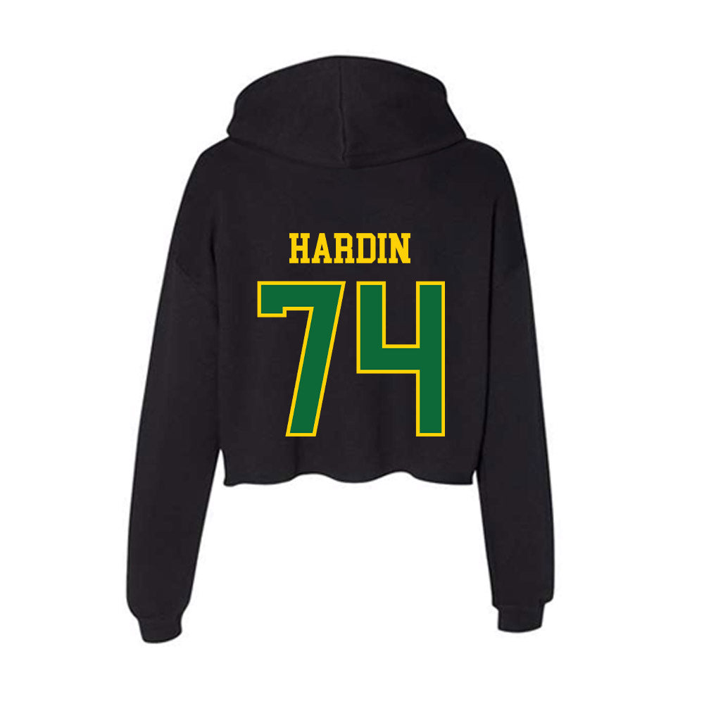 KYSU - NCAA Football : Elijah Hardin - Women's Crop Fleece Hooded Sweatshirt-1
