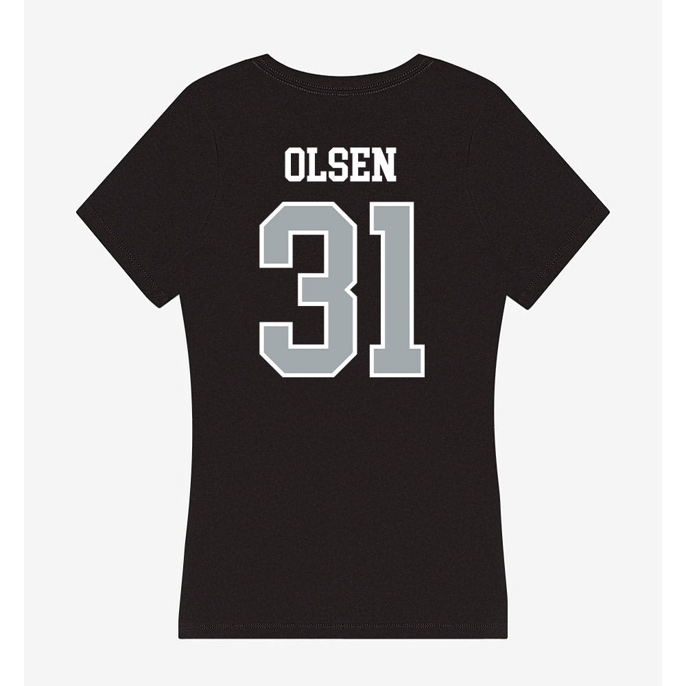 Providence - NCAA Women's Basketball : Olivia Olsen - Women's V-Neck T-Shirt-1