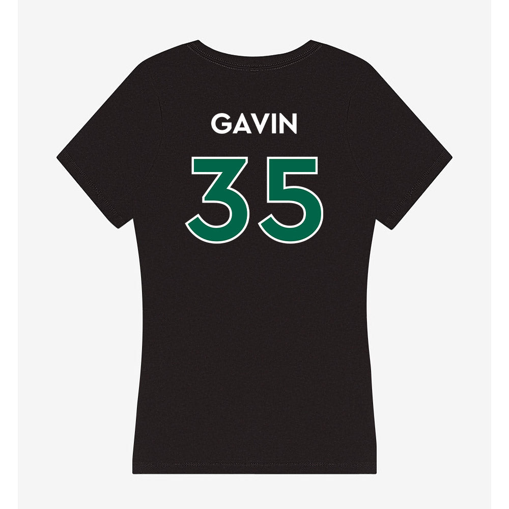 Illinois Wesleyan - NCAA Football : John Gavin - Women's V-Neck T-Shirt-1