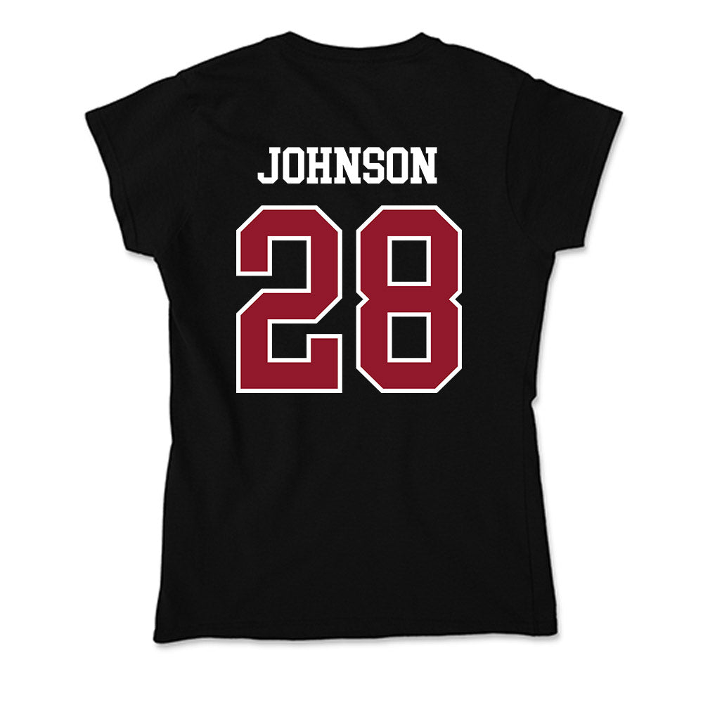 Lafayette College - NCAA Football : Xavier Johnson - Soft Style Women’s T-Shirt-1