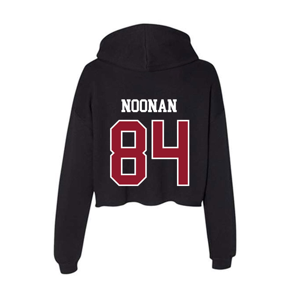 Lafayette College - NCAA Football : Peter Noonan - Women's Crop Fleece Hooded Sweatshirt-1