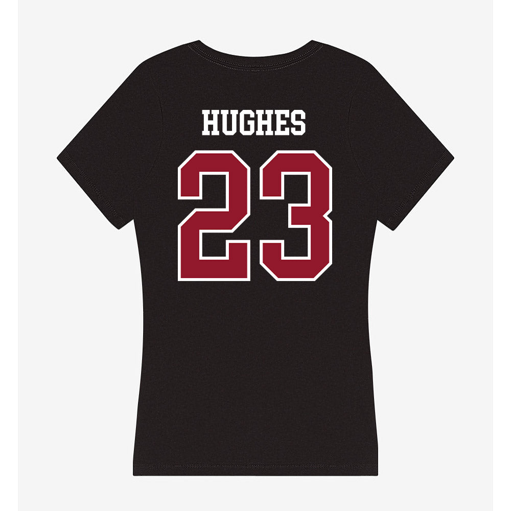 Lafayette College - NCAA Women's Soccer : Alle Hughes - Women's V-Neck T-Shirt-1