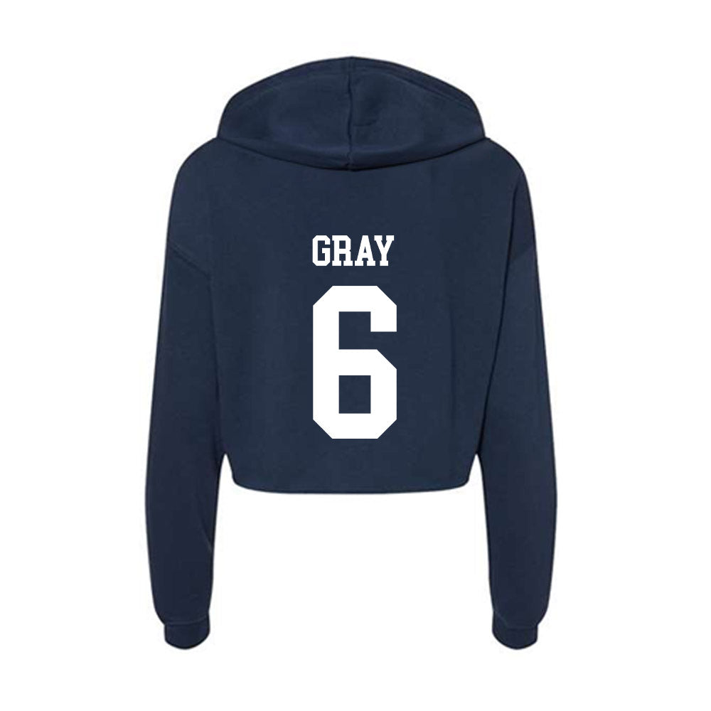 Jackson State - NCAA Baseball : Trey Gray - Women's Crop Fleece Hoodie-1