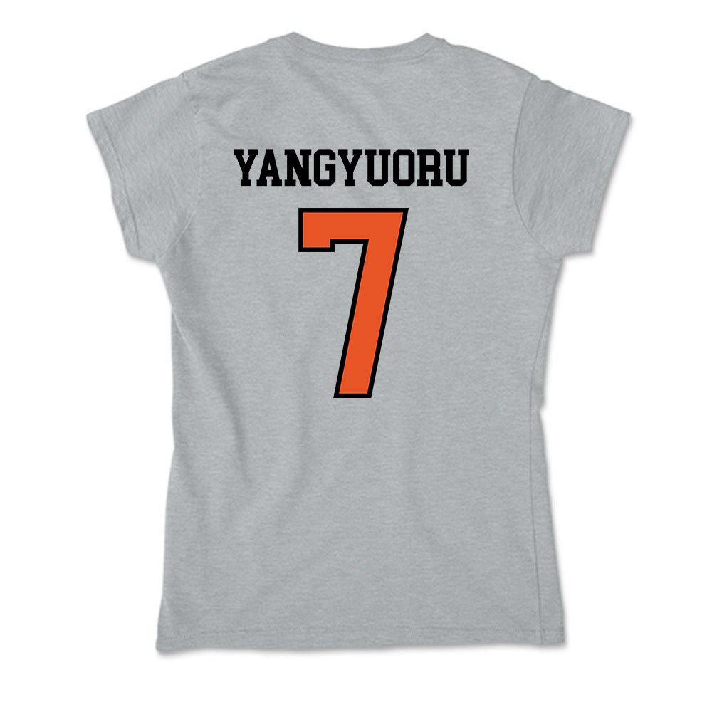 Pacific - NCAA Men's Soccer : Josephat Yangyuoru - Soft Style Women’s T-Shirt-1