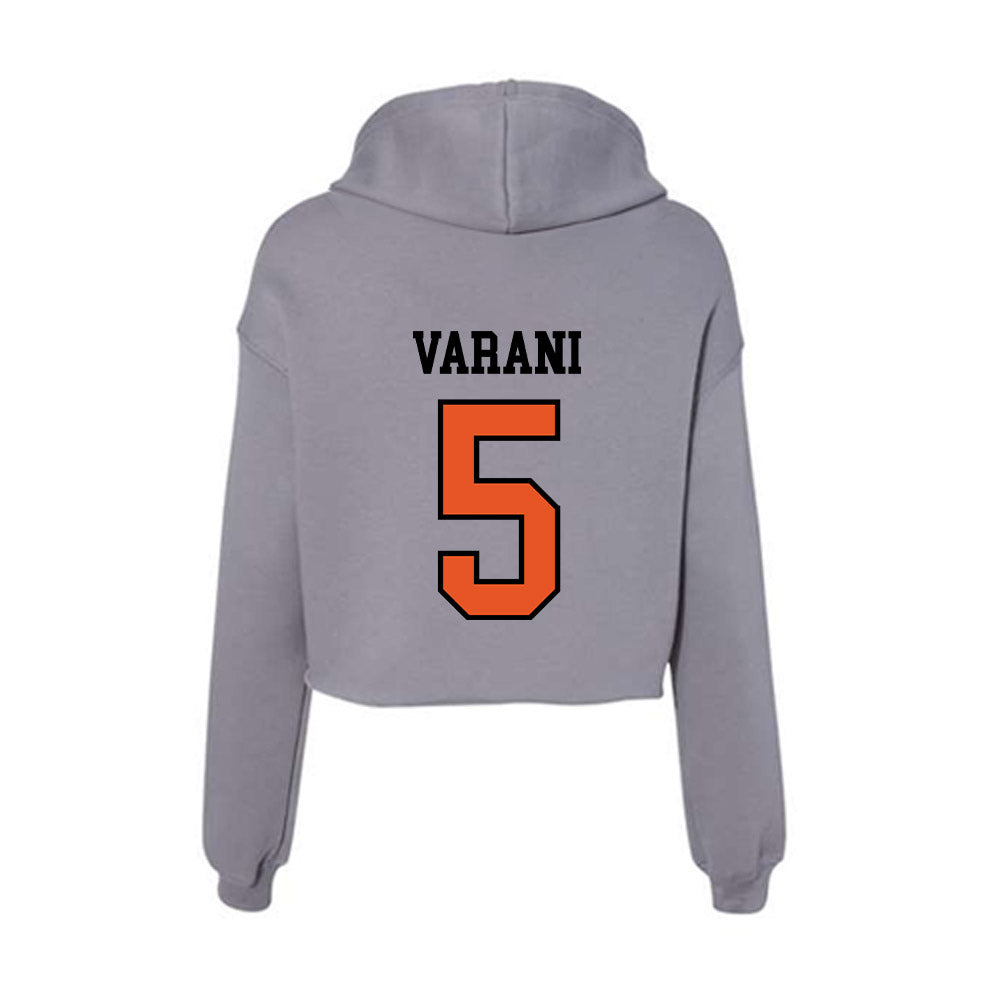 Pacific - NCAA Beach Volleyball : Valentina Varani - Women's Crop Fleece Hoodie-1