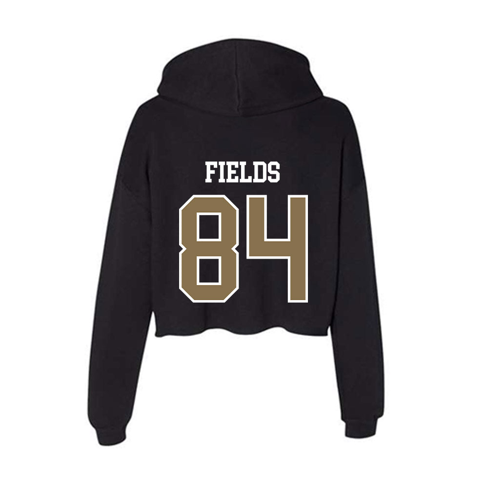 Bryant - NCAA Football : Bryson Fields - Women's Crop Fleece Hooded Sweatshirt-1