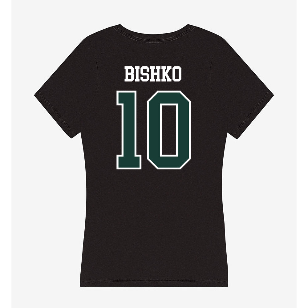 Lake Erie College - NCAA Men's Basketball : Trace Bishko - Women's V-Neck T-Shirt-1
