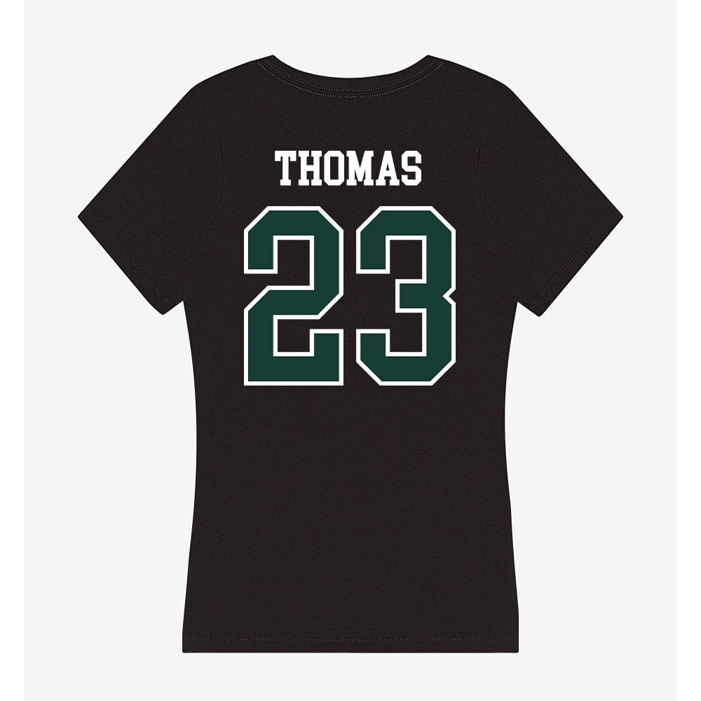 Lake Erie College - NCAA Football : Curtis Thomas - Women's V-Neck T-Shirt-1