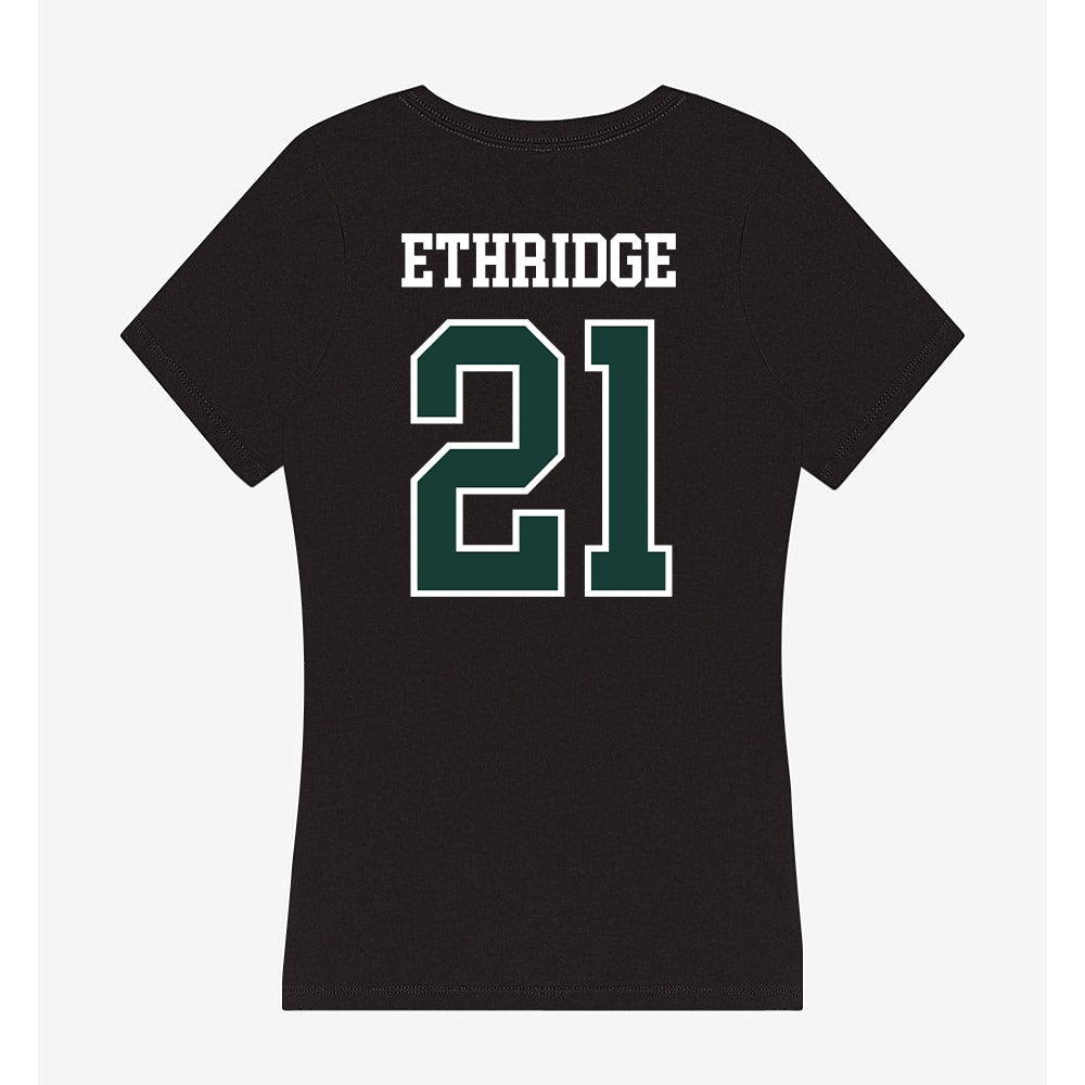 Lake Erie College - NCAA Men's Basketball : Caelum Ethridge - Women's V-Neck T-Shirt-1