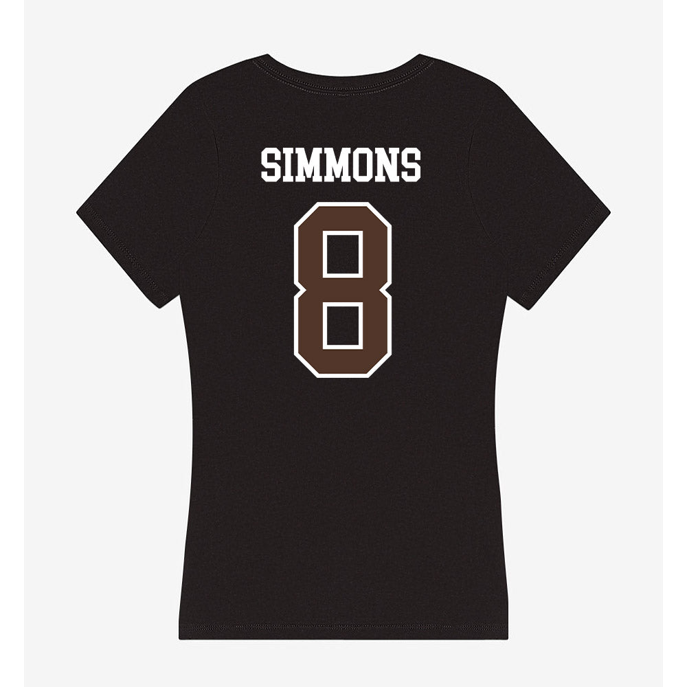 St. Bonaventure - NCAA Men's Basketball : Buddy Simmons - Women's V-Neck T-Shirt-1