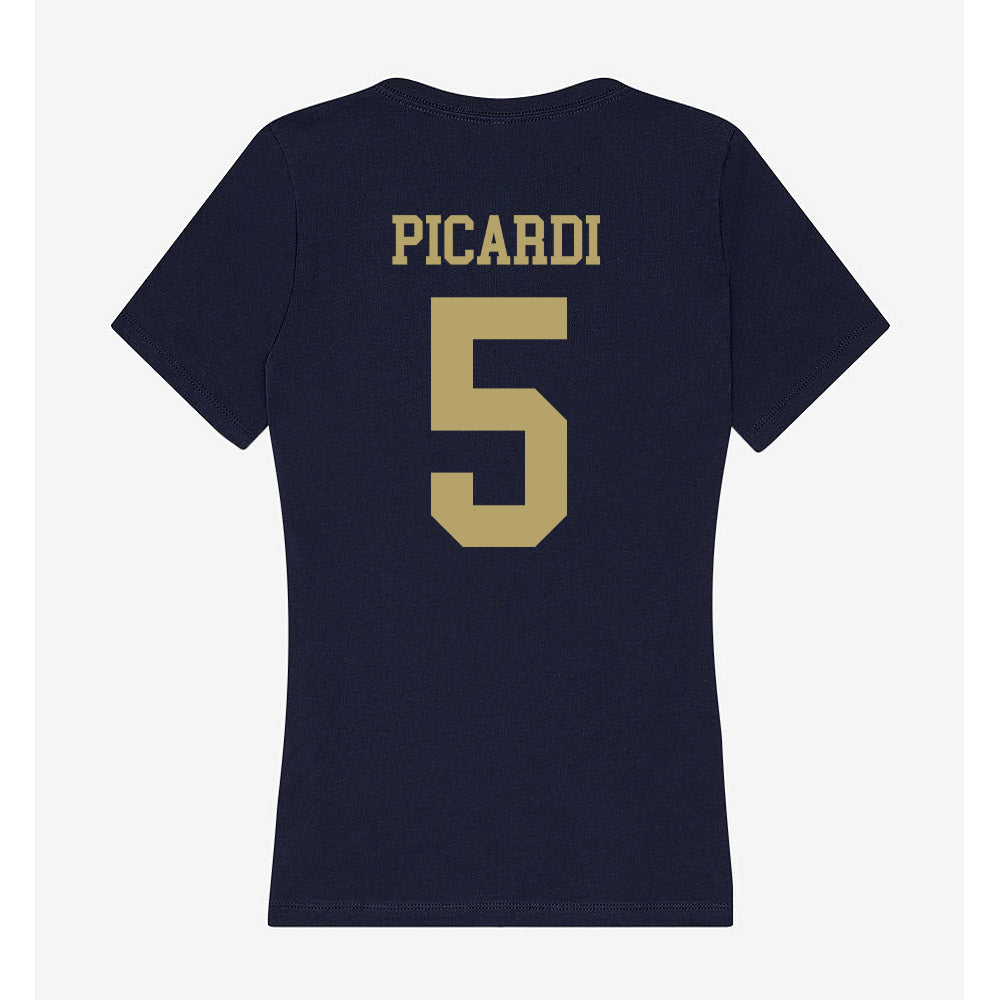 UC Davis - NCAA Women's Lacrosse : Lauren Picardi - Women's V-Neck T-Shirt-1