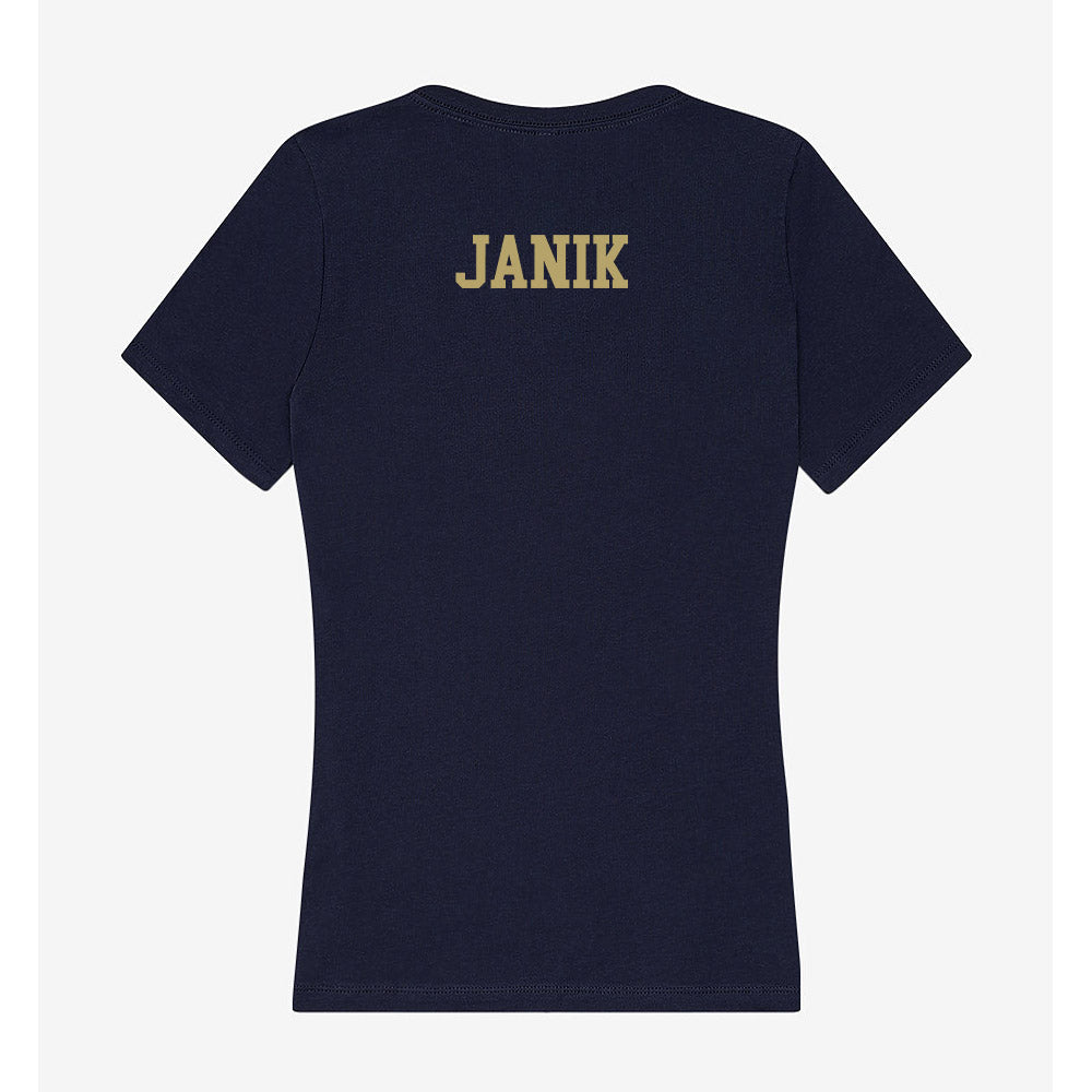 UC Davis - NCAA Women's Track & Field : Dominika Janik - Women's V-Neck T-Shirt-1
