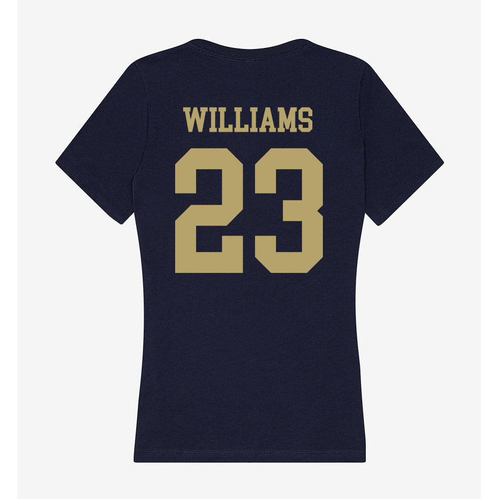UC Davis - NCAA Football : Winston Williams - Women's V-Neck T-Shirt-1