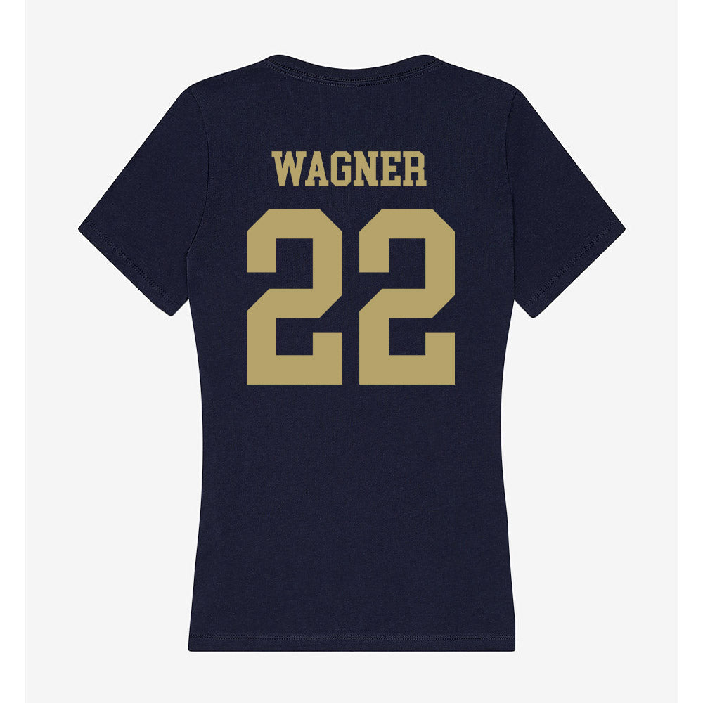 UC Davis - NCAA Women's Soccer : Courtney Wagner - Women's V-Neck T-Shirt-1