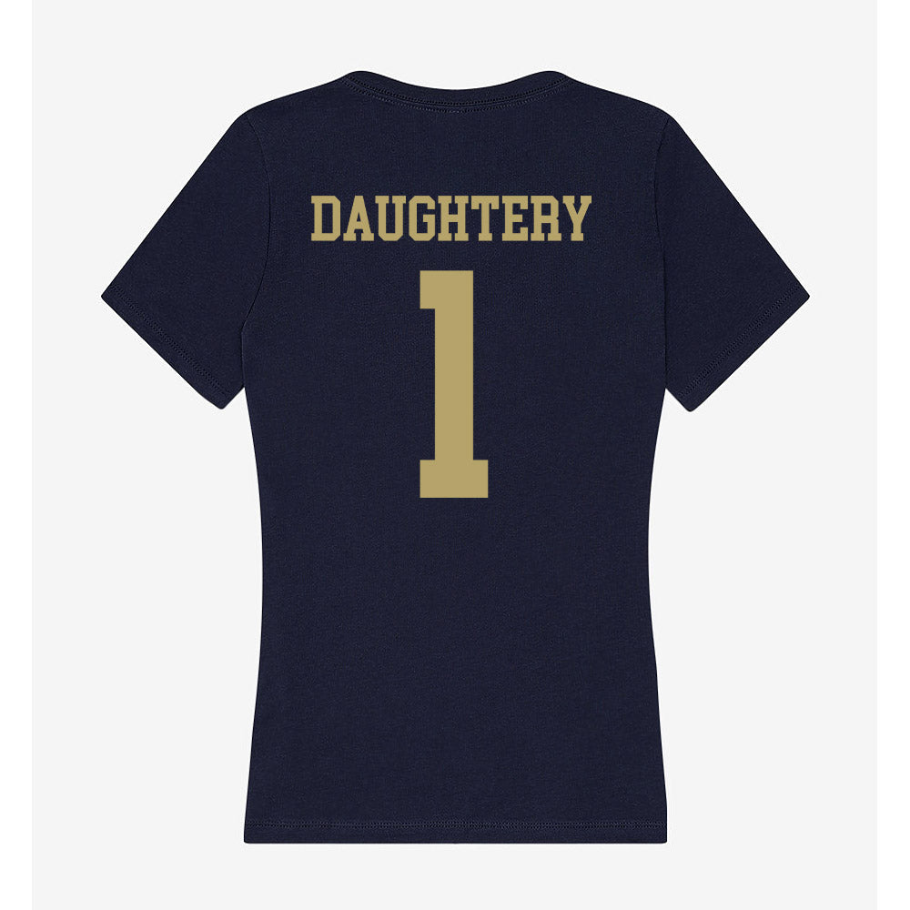 UC Davis - NCAA Men's Basketball : Carl Daughtery - Women's V-Neck T-Shirt-1