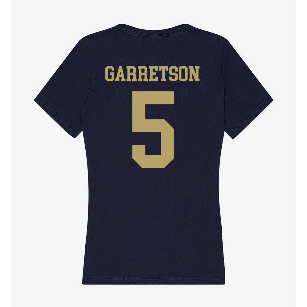 UC Davis - NCAA Football : Grant Garretson - Women's V-Neck T-Shirt-1