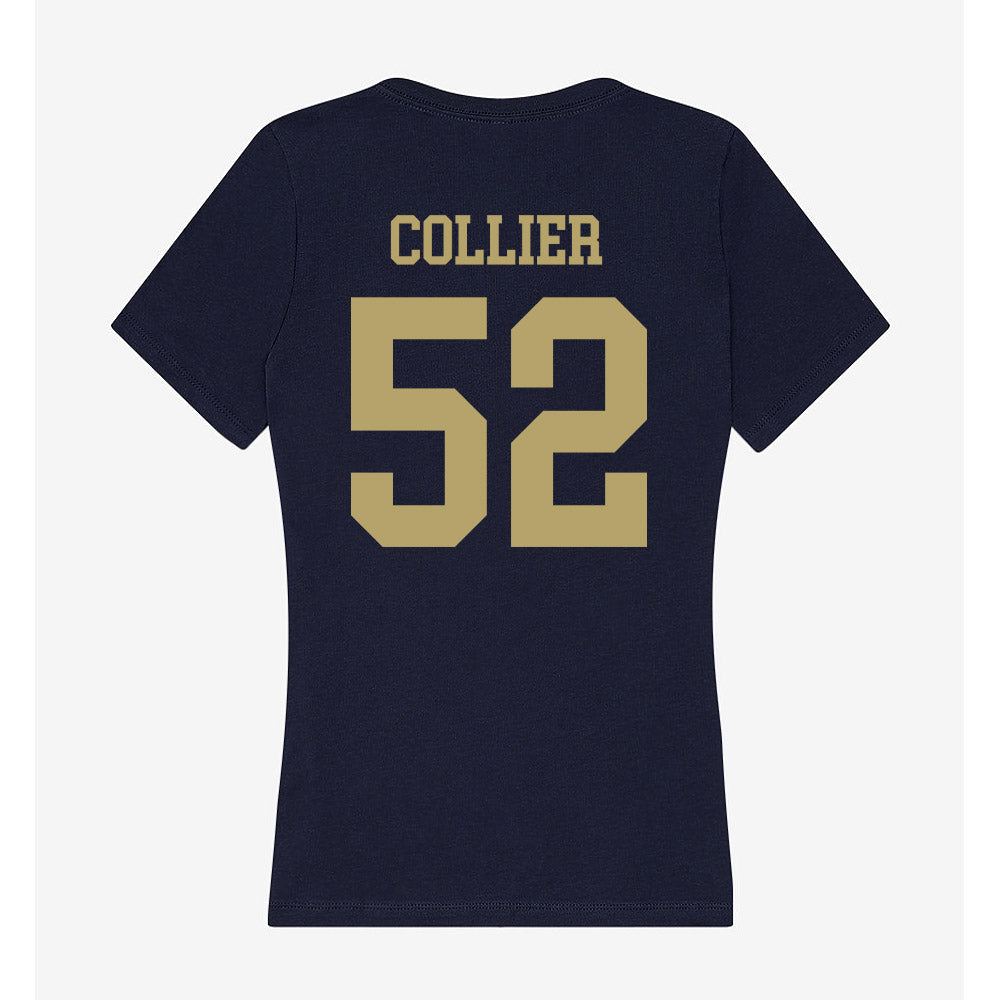 UC Davis - NCAA Football : Zaire Collier - Women's V-Neck T-Shirt-1