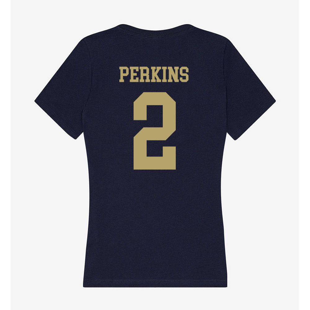 UC Davis - NCAA Women's Soccer : Lakelee Perkins - Women's V-Neck T-Shirt-1