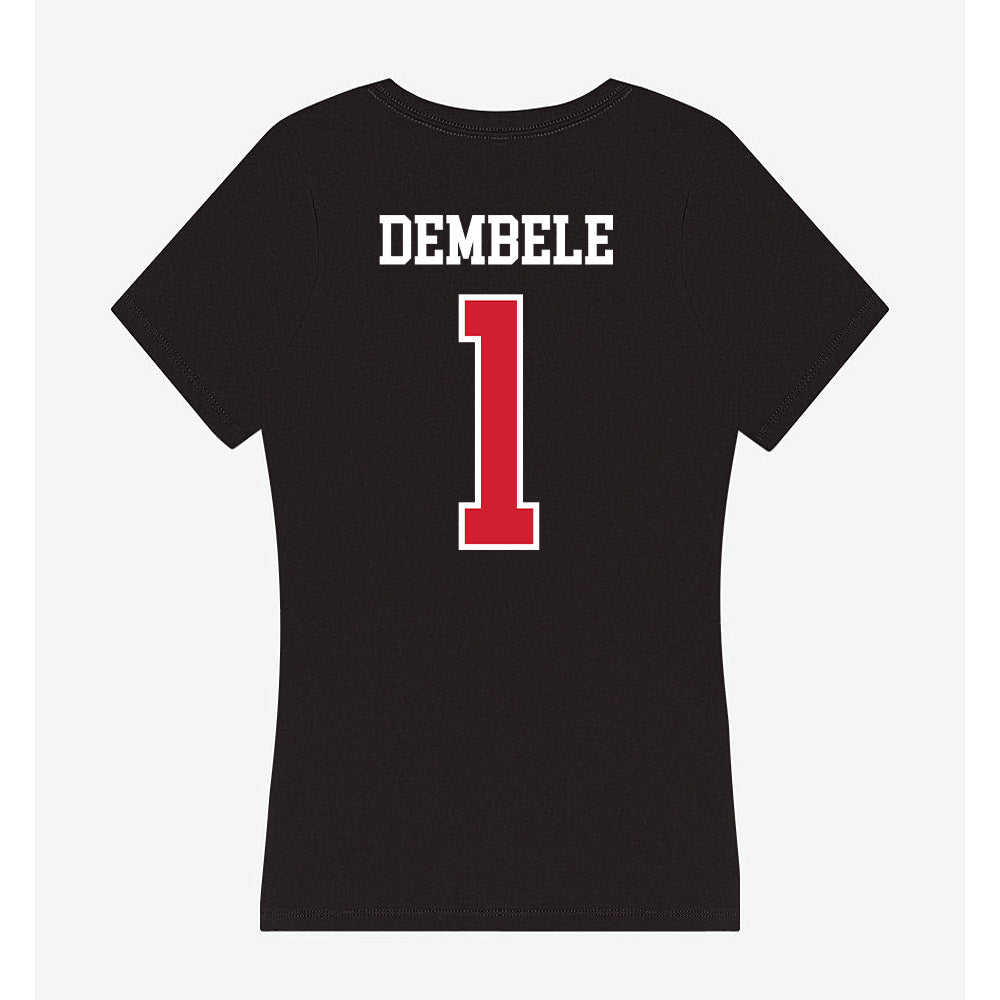 UNLV - NCAA Men's Basketball : Ladji Dembele - Women's V-Neck T-Shirt-1