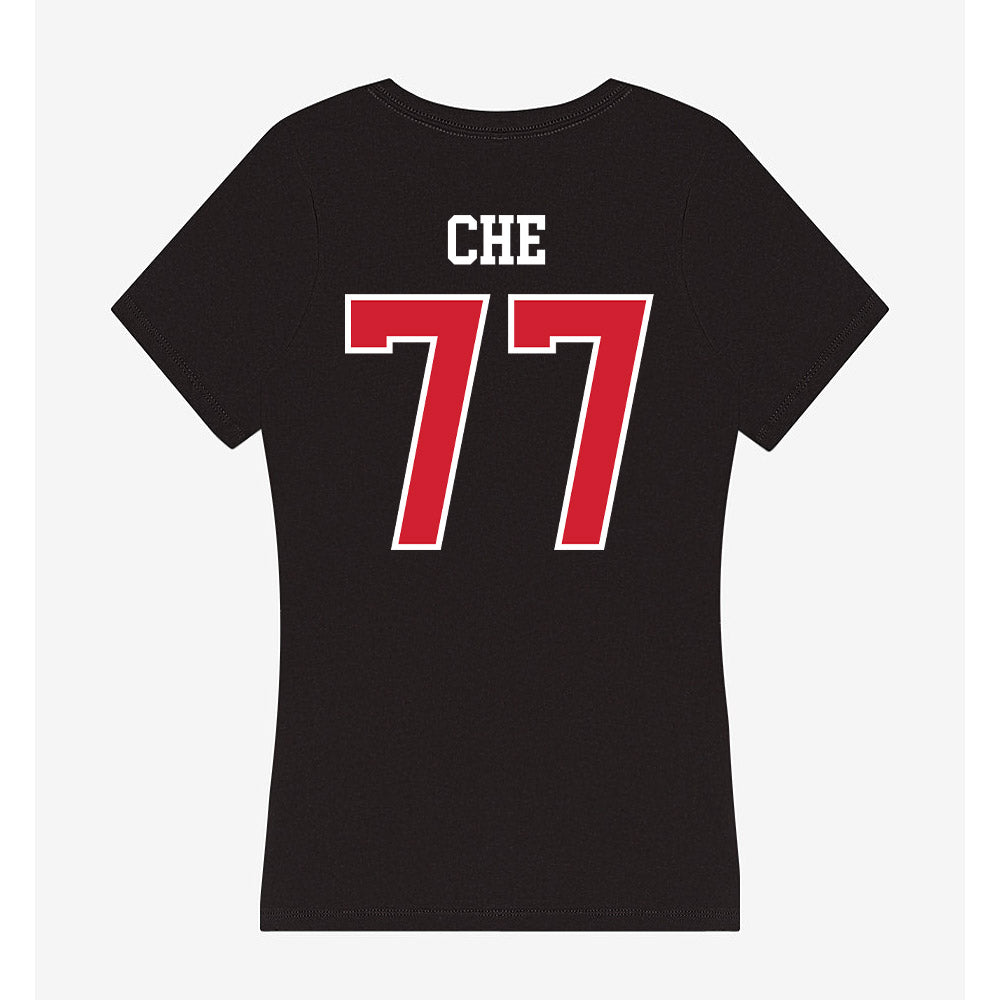 UNLV - NCAA Men's Basketball : Myles Che - Women's V-Neck T-Shirt-1