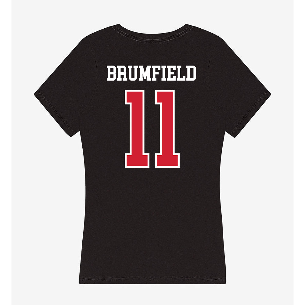 UNLV - NCAA Men's Basketball : Xavier Brumfield - Women's V-Neck T-Shirt-1